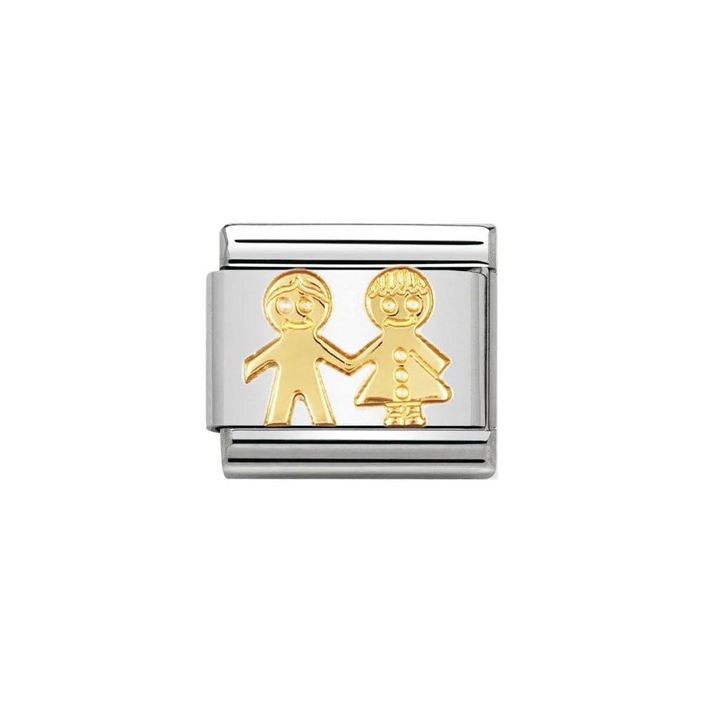 Nomination Gold Classic Children Boy And Girl Charm - MococoNomination030110/058033497011374Charms and Links