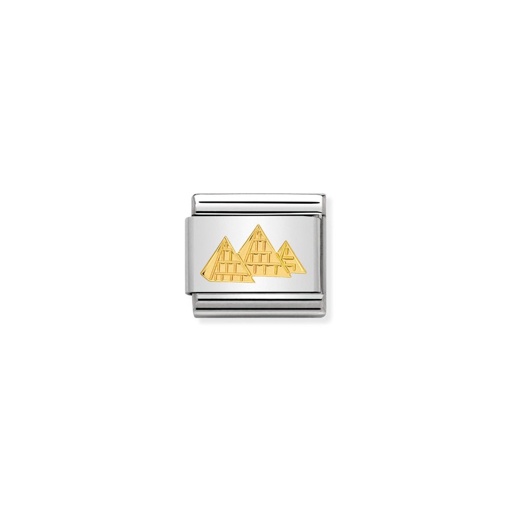 Nomination Gold Classic Country Symbols Stainless with Pyramids Charm - MococoNomination030145/248033497419675Charms