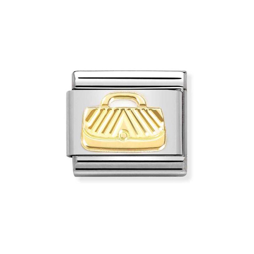 Nomination Gold Classic Diamond Etched Bag Charm - MococoNomination030149/488033497529008Charms and Links