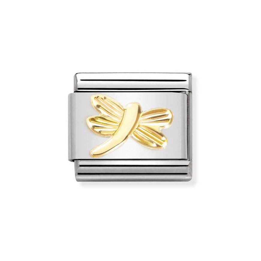 Nomination Gold Classic Diamond Etched Dragonfly Charm - MococoNomination030149/568033497529084Charms and Links