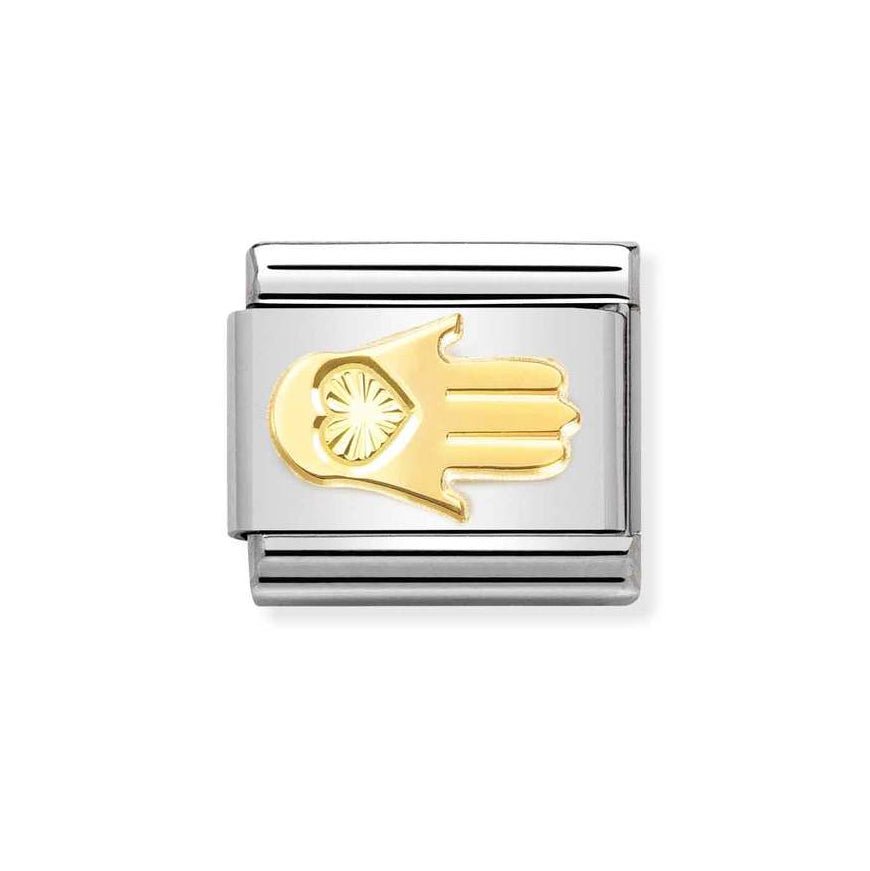 Nomination Gold Classic Diamond Etched Fatima Hand Charm - MococoNomination030149/478033497528995Charms and Links