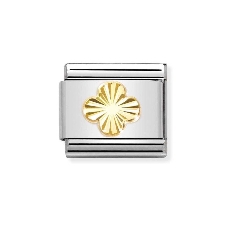 Nomination Gold Classic Diamond Etched Four Leaf Clover Charm - MococoNomination030149/528033497529046Charms and Links