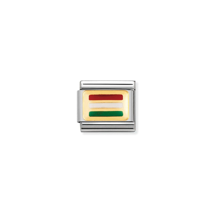 Nomination Gold Classic Europe Flag Stainless with Enamel Hungary Charm - MococoNomination030234/288033497041135Charms