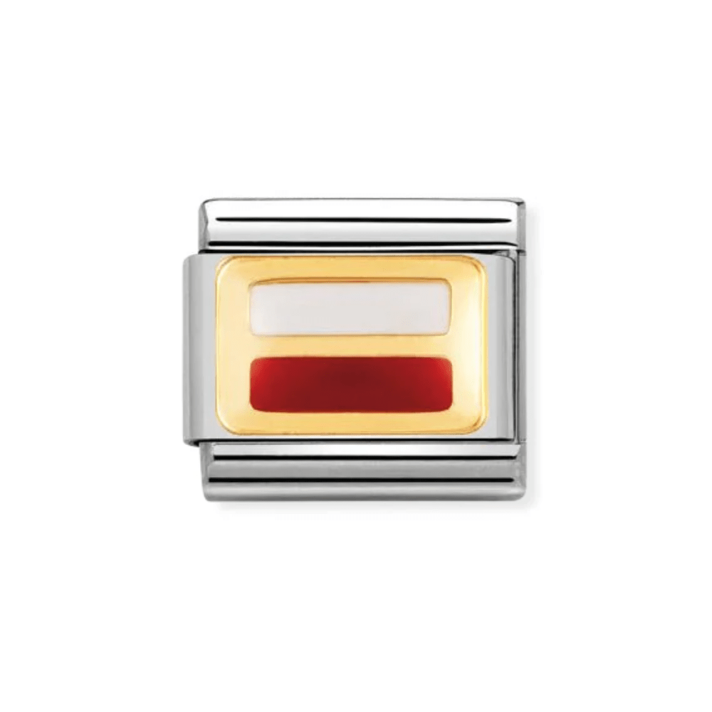 Nomination Gold Classic Europe Flag Stainless with Enamel Poland Charm - MococoNomination030234/168033497041012Charms