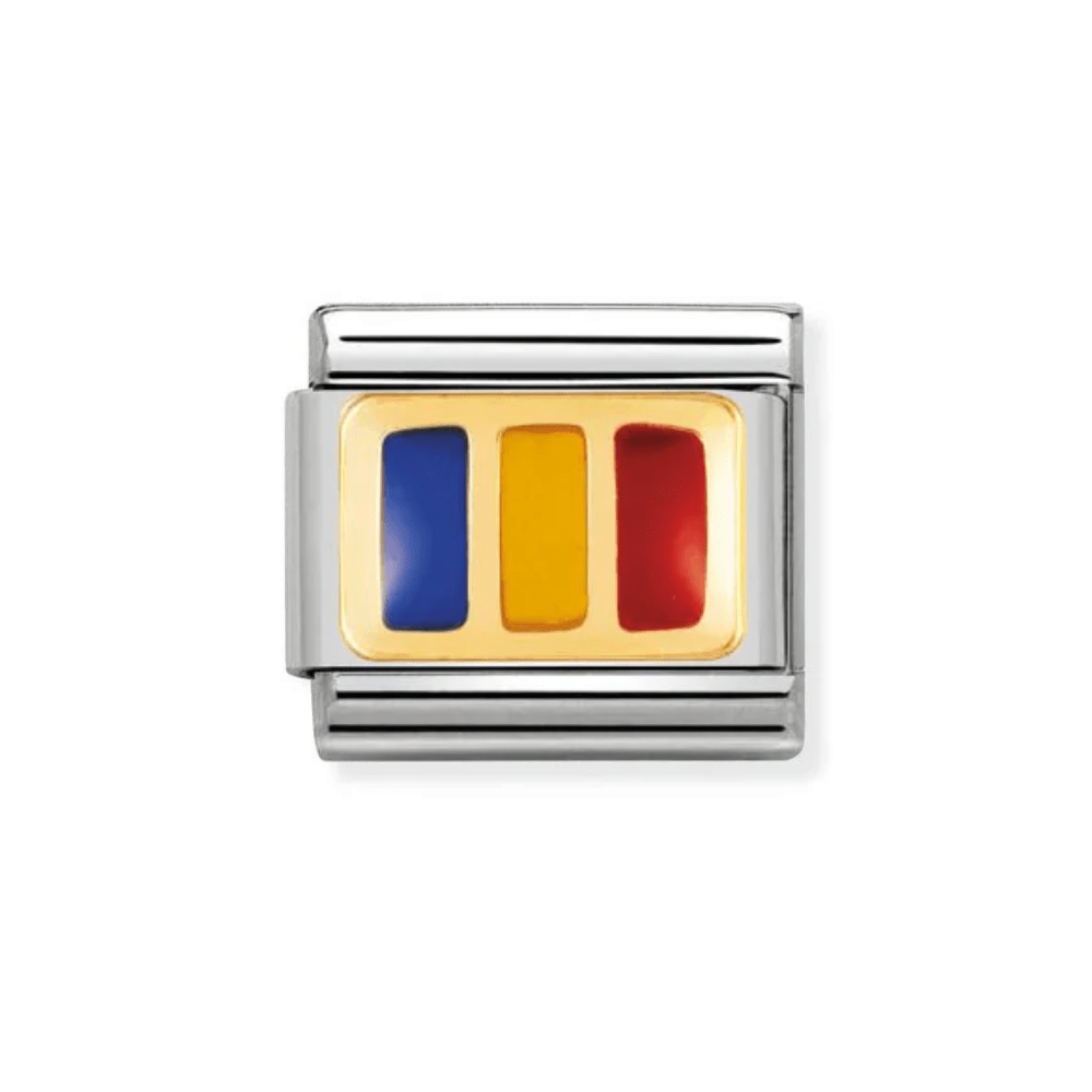 Nomination Gold Classic Europe Flag Stainless with Enamel Romania Charm - MococoNomination030234/268033497041111Charms