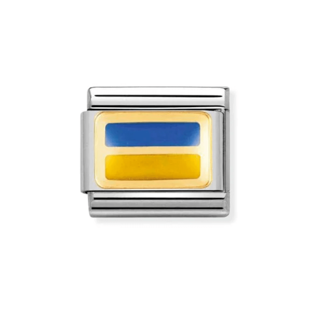 Nomination Gold Classic Europe Flag Stainless with Enamel Ukraine Charm - MococoNomination030234/438033497002792Charms