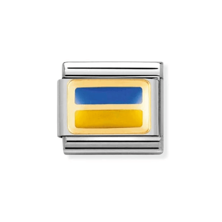 Nomination Gold Classic Europe Flag Stainless with Enamel Ukraine Charm - MococoNomination030234/438033497002792Charms