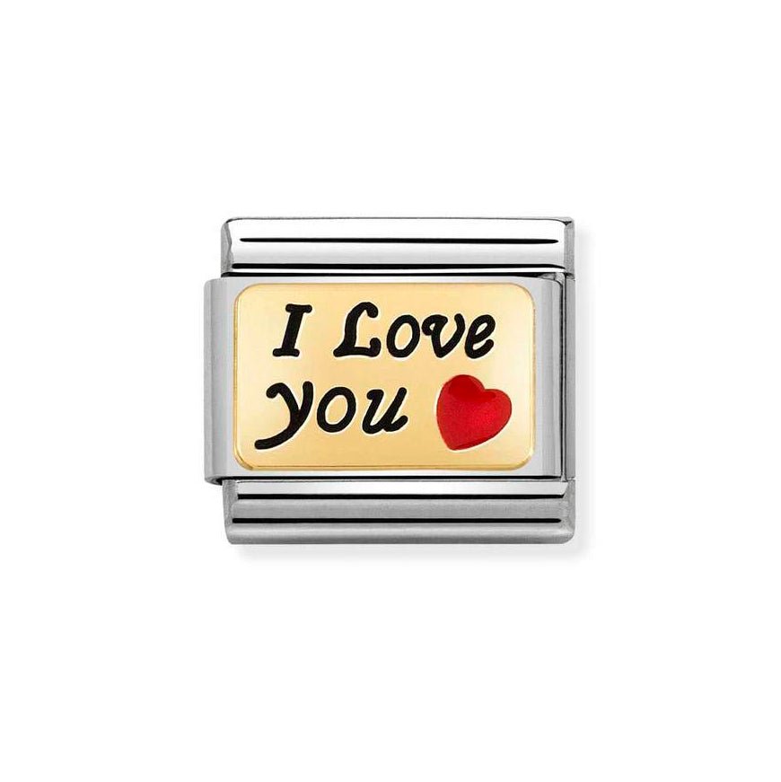 Nomination Gold Classic I Love You Charm - MococoNomination030284/558033497505200Charms and Links