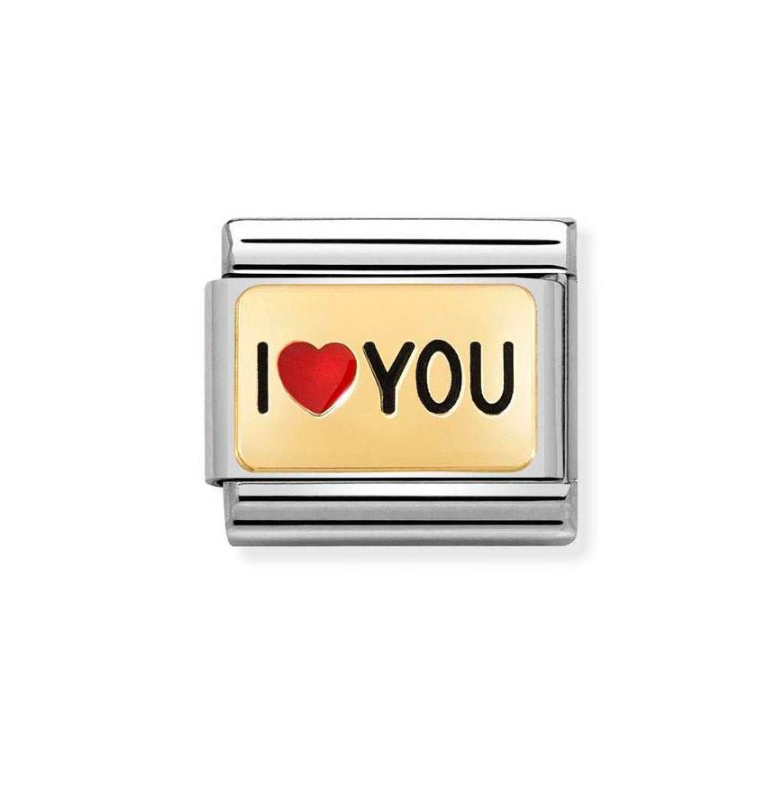 Nomination Gold Classic I Red Heart You Charm - MococoNomination030284/528033497505170Charms and Links