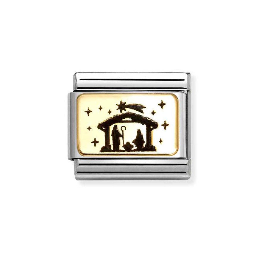 Nomination Gold Classic Nativity Screen Charm - MococoNomination030166/348033497537225Charms and Links