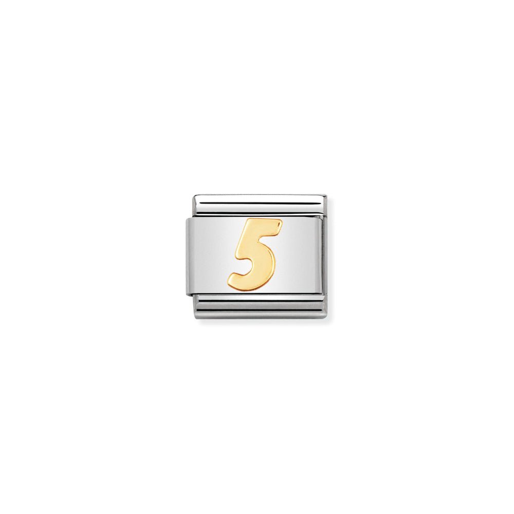 Nomination Gold Classic Number 5 Charm - MococoNomination030102/058033497010384Charms