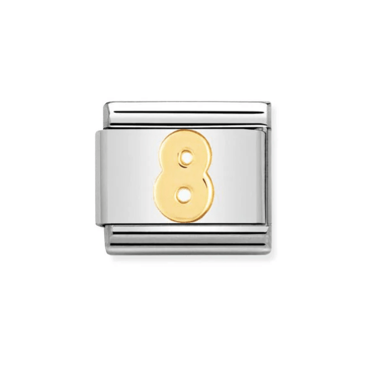 Nomination Gold Classic Number 8 Charm - MococoNomination030102/088033497010414Charms