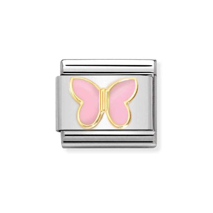 Nomination Gold Classic Pink Butterfly Charm - MococoNomination030285/598033497528896Charms and Links