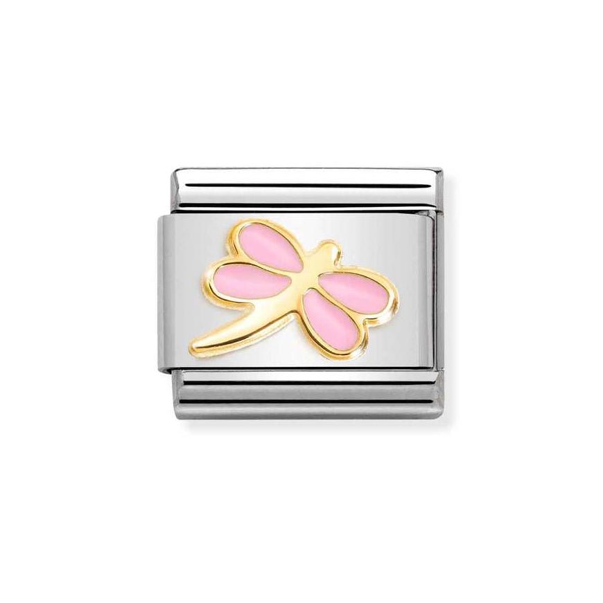 Nomination Gold Classic Pink Dragonfly Charm - MococoNomination030285/548033497528841Charms and Links