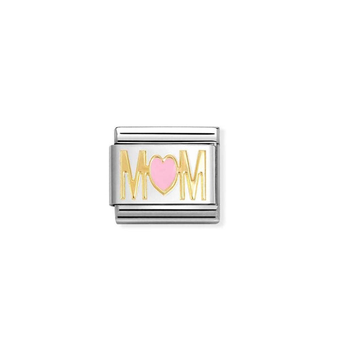 Nomination Gold Classic Pink Heart MOM Charm - MococoNomination030272/848033497549204Charms and Links