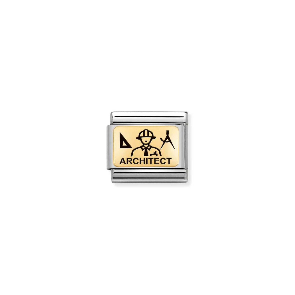 Nomination Gold Classic Plates Architect Charm - MococoNomination030166/208033497510389Charms