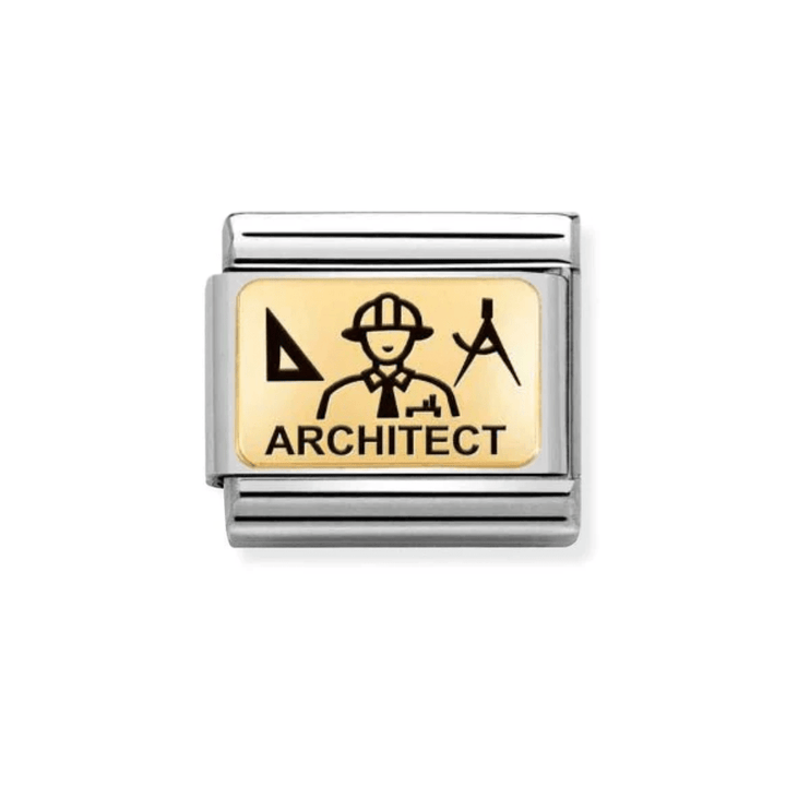 Nomination Gold Classic Plates Architect Charm - MococoNomination030166/208033497510389Charms