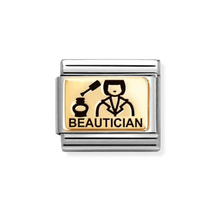 Nomination Gold Classic Plates Beautician Charm - MococoNomination030166/548033497549150Charms