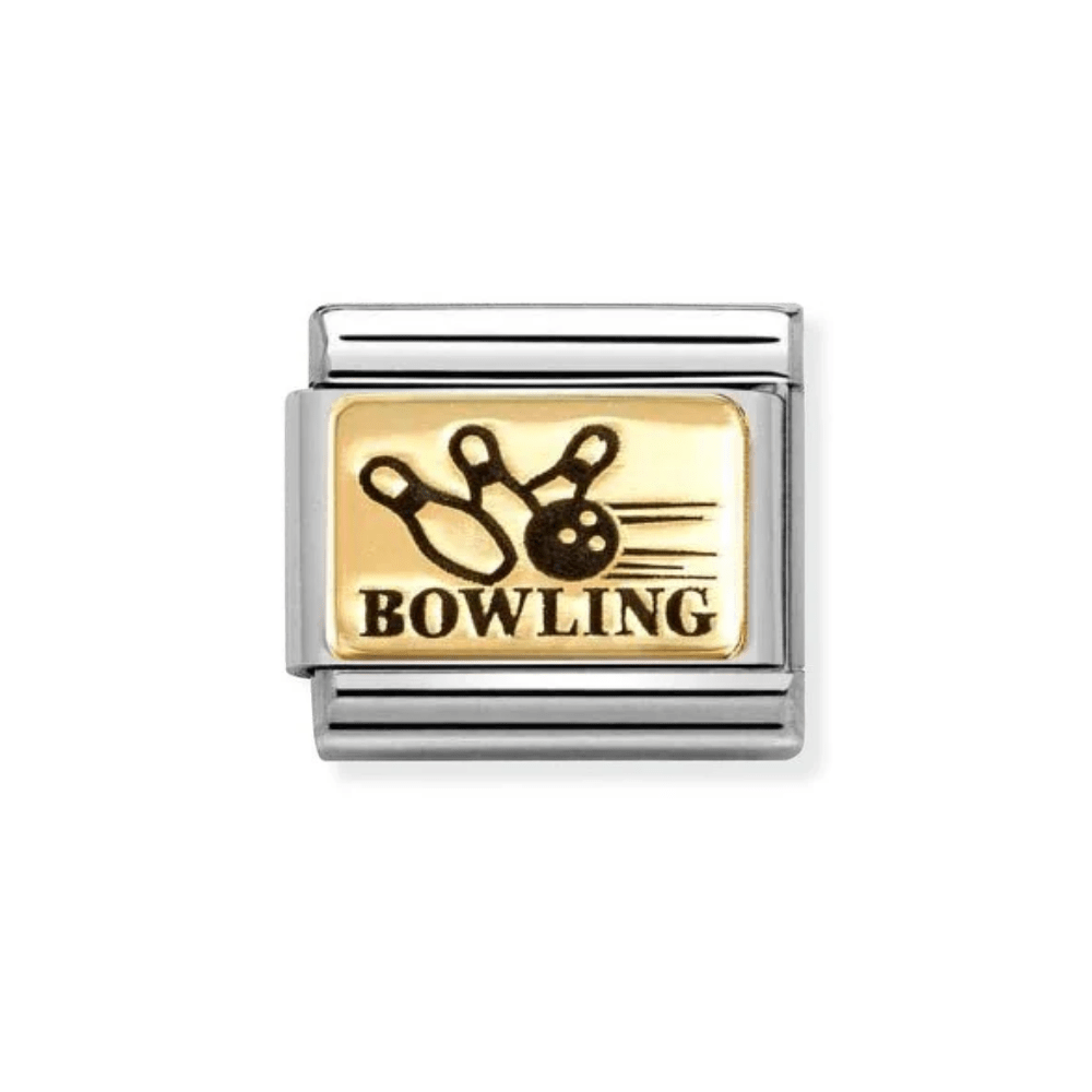 Nomination Gold Classic Plates Bowling Charm - MococoNomination030166/578033497552846Charms