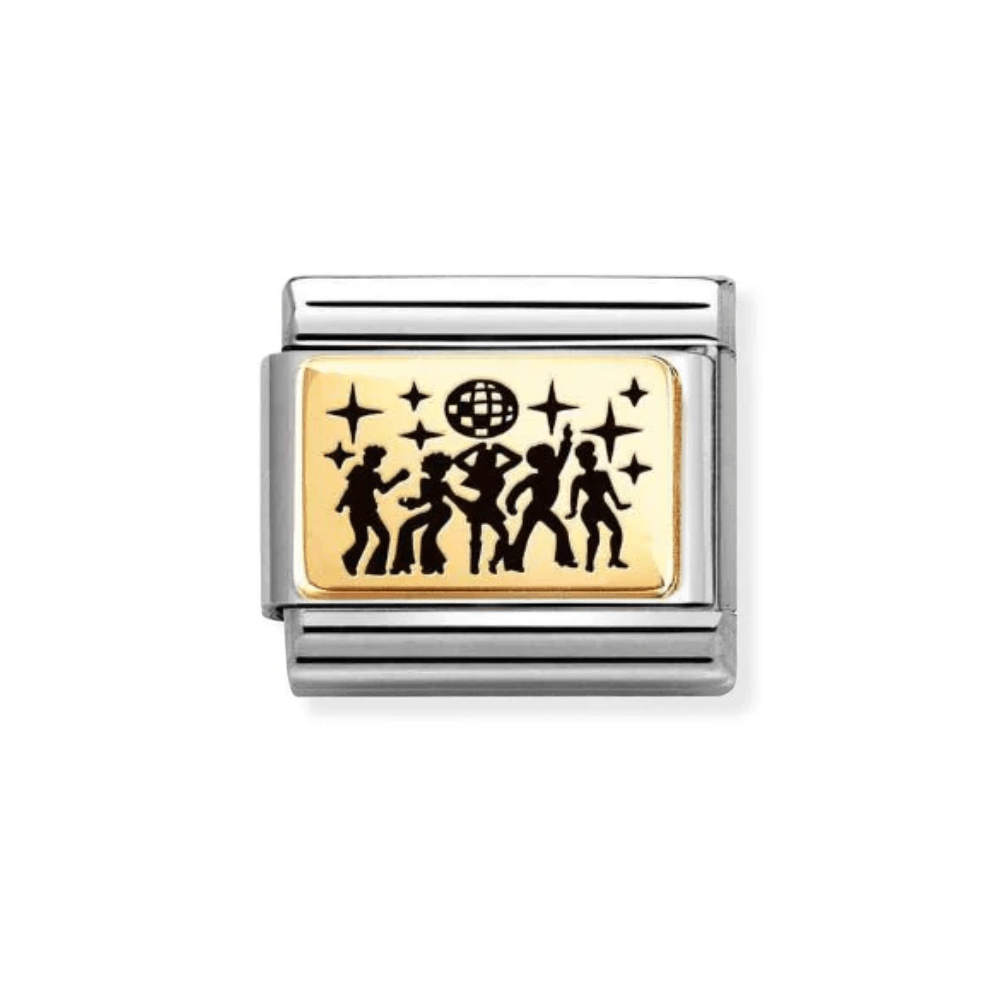 Nomination Gold Classic Plates Group Dance Charm - MococoNomination030166/428033497549037Charms