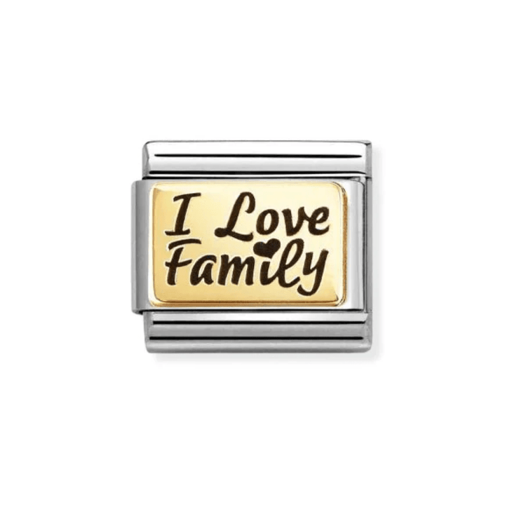 Nomination Gold Classic Plates I Love Family Charm - MococoNomination030166/698033497568304Charms