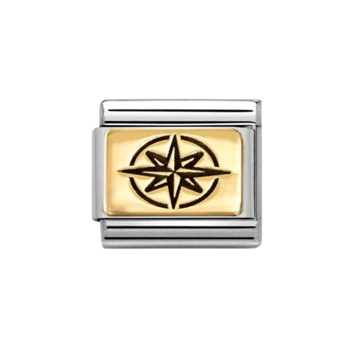 Nomination Gold Classic Plates Wind Rose Charm - MococoNomination030166/638033497552907Charms
