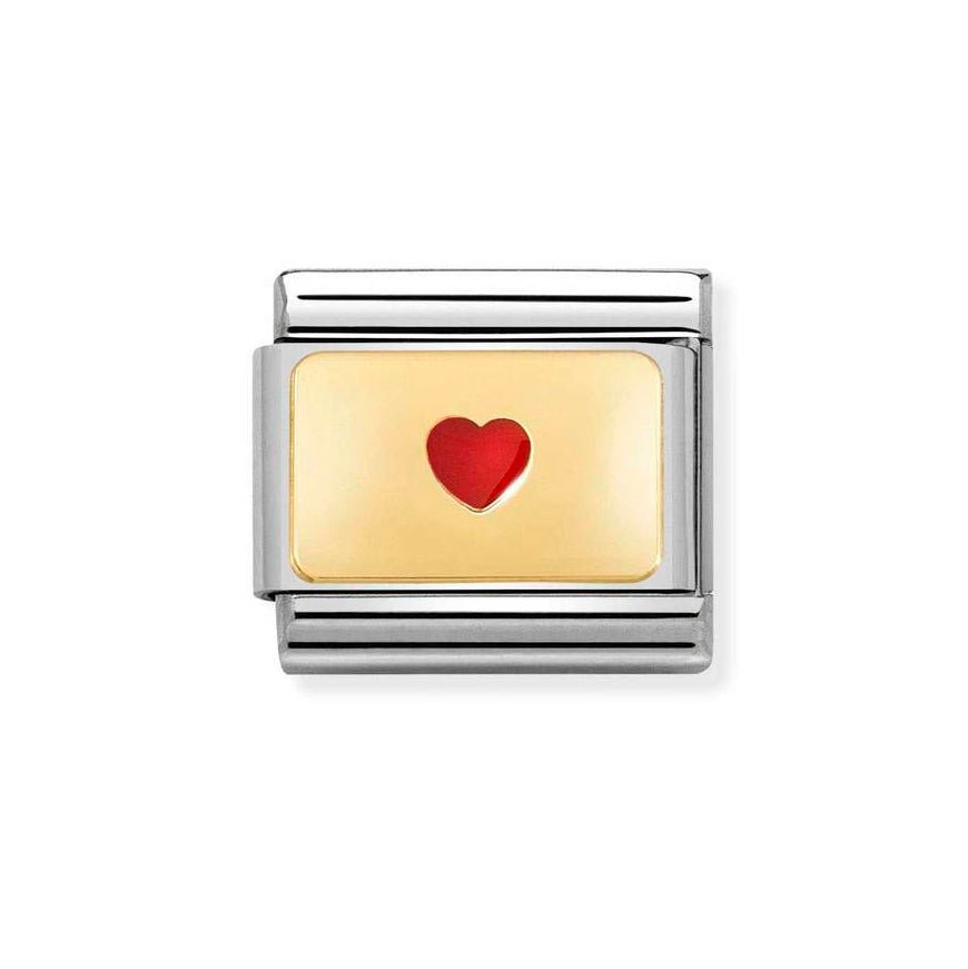 Nomination Gold Classic Small Red Heart Charm - MococoNomination030284/508033497505156Charms and Links