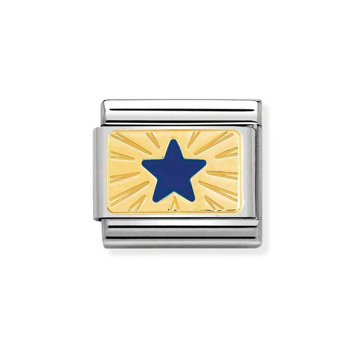 Nomination Gold Classic Star Blue Charm - MococoNomination030284/418033497478627Charms and Links