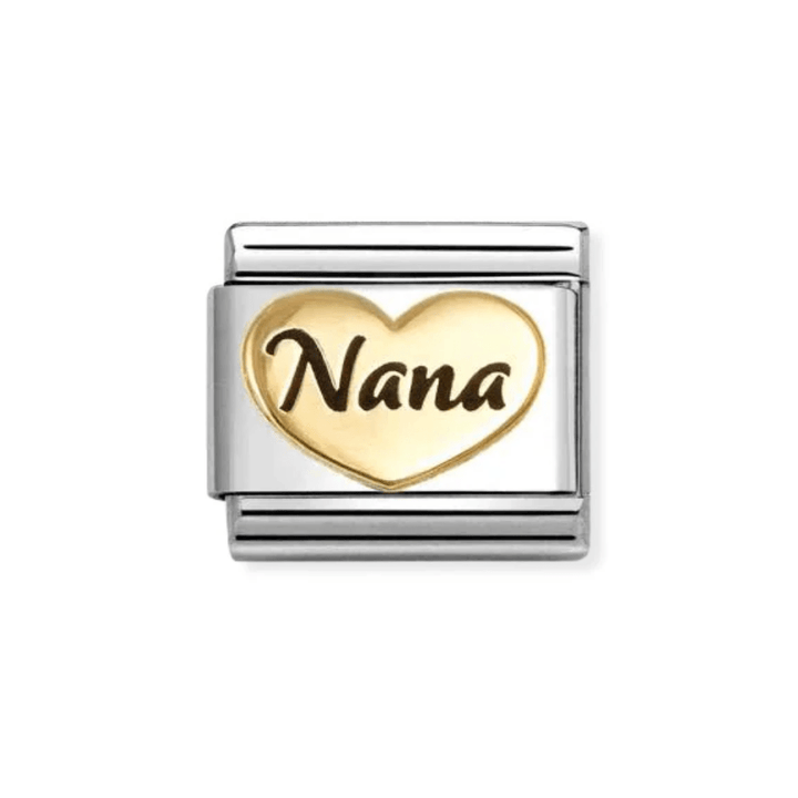 Nomination Gold Classic Symbols , Enamel and Nana Heart Charm - MococoNomination030285/838033497568533Charms