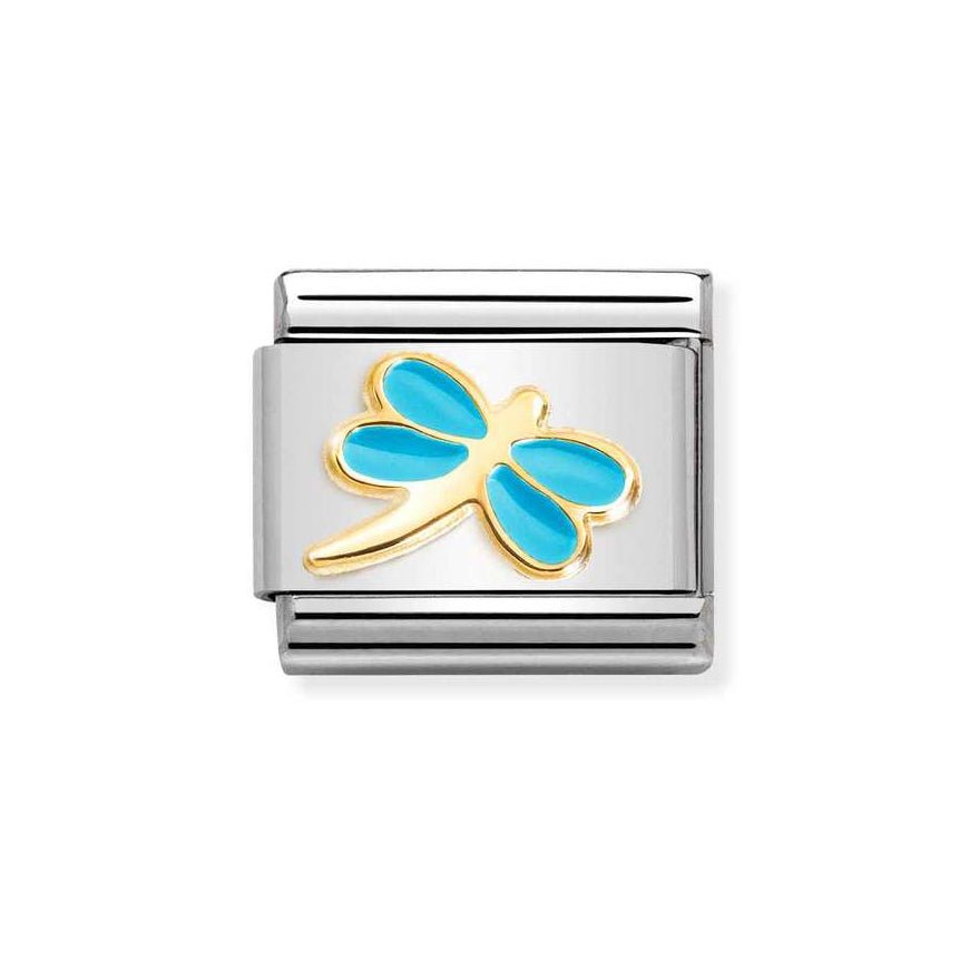 Nomination Gold Classic Turquoise Dragonfly Charm - MococoNomination030285/588033497528889Charms and Links