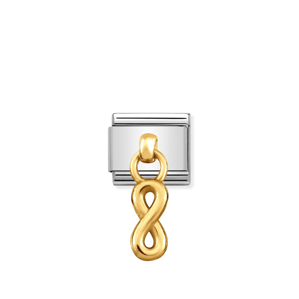 Nomination Gold Composable Classic and Steel and Infinity Charm Image