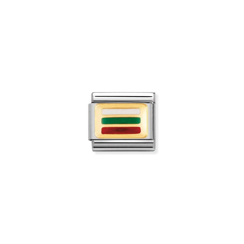 Nomination Gold Composable Classic Europe Flag In Stainless Steel with Enamel Bulgaria Charm Image