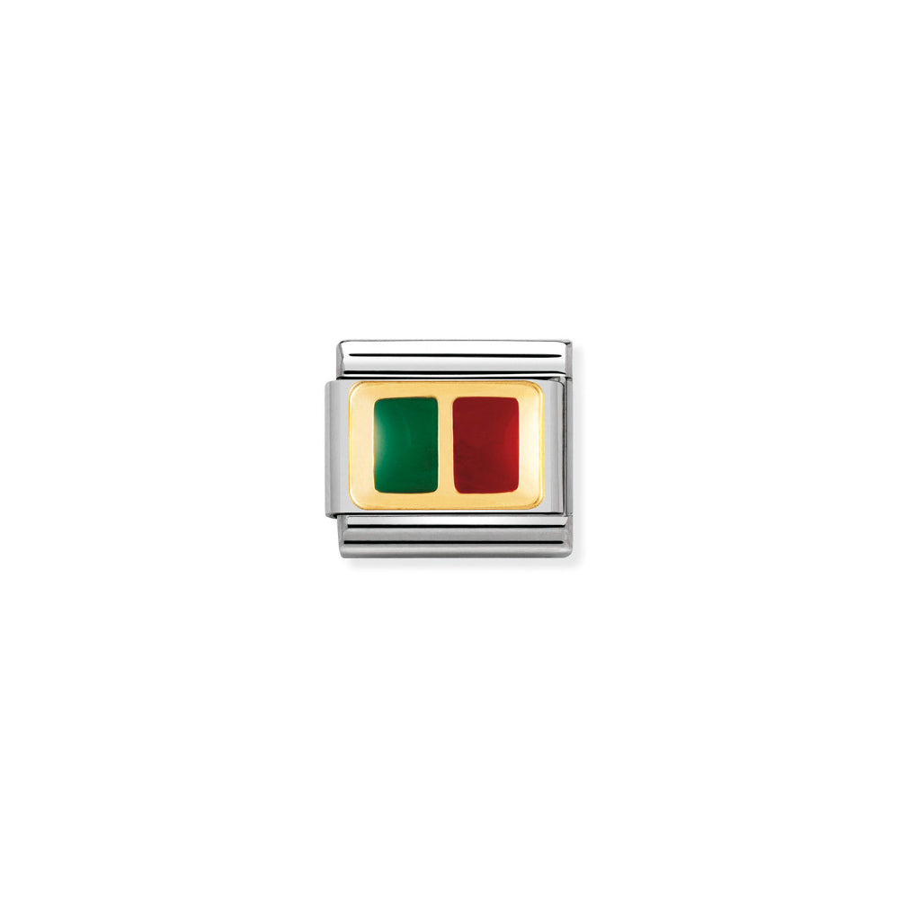 Nomination Gold Composable Classic Europe Flag In Stainless Steel with Enamel Portugal Charm Image