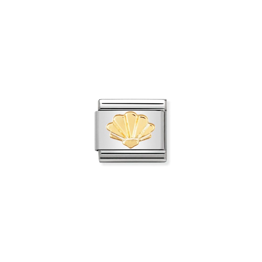 Nomination Gold Composable Classic Nature In Stainless Steel Shell Charm Image