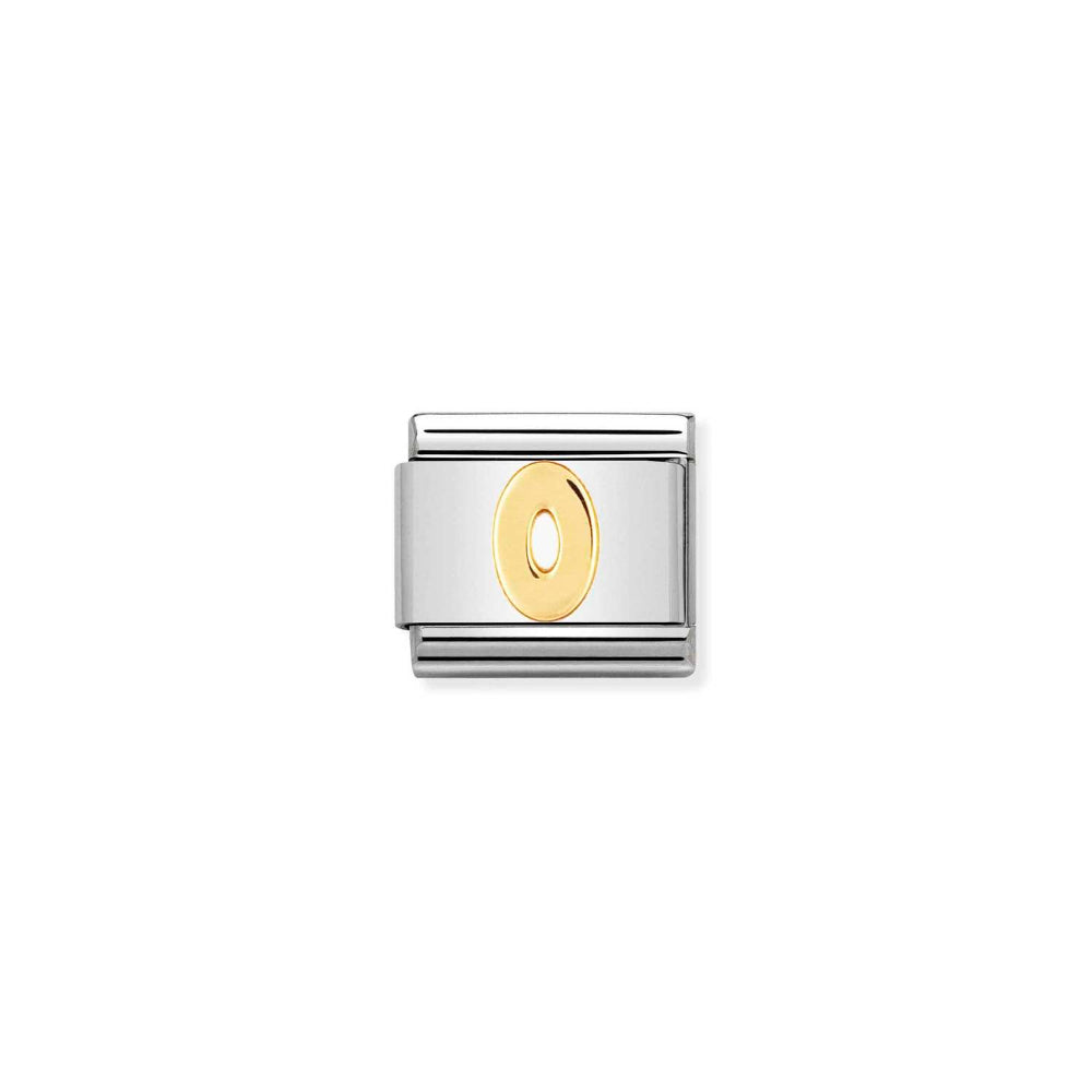 Nomination Gold Composable Classic Numbers In Stainless Steel 0 Charm Image
