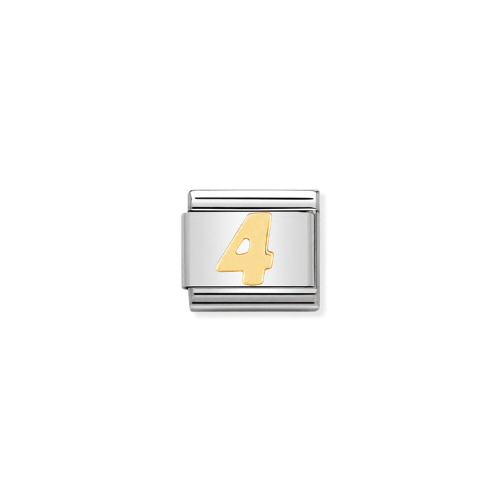 Nomination Gold Classic Number Charm Image 4