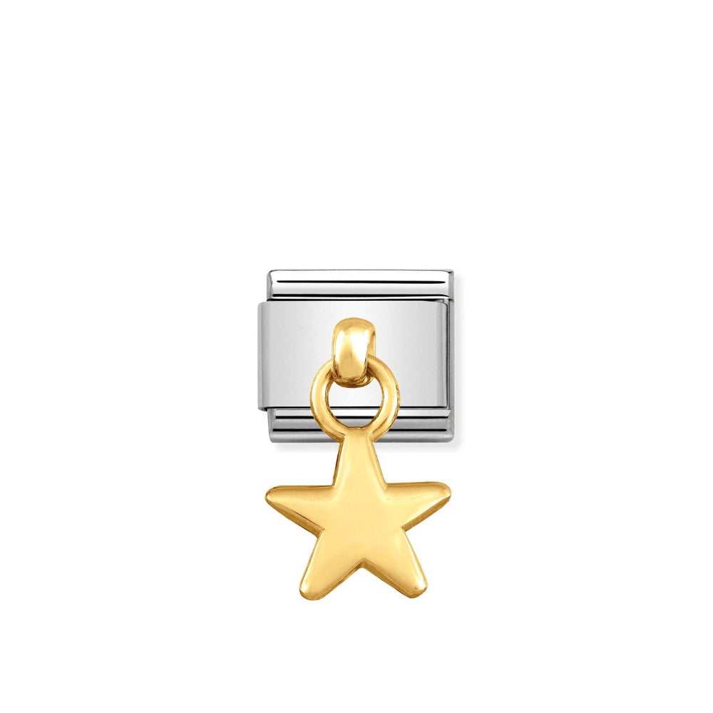 Nomination Gold Composable Classic Steel Star Charm Image