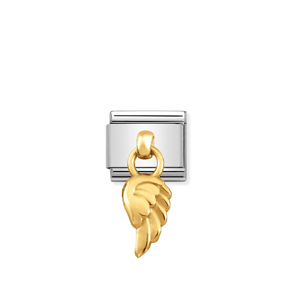 Nomination Gold Composable Classic Steel Wing Charm Image