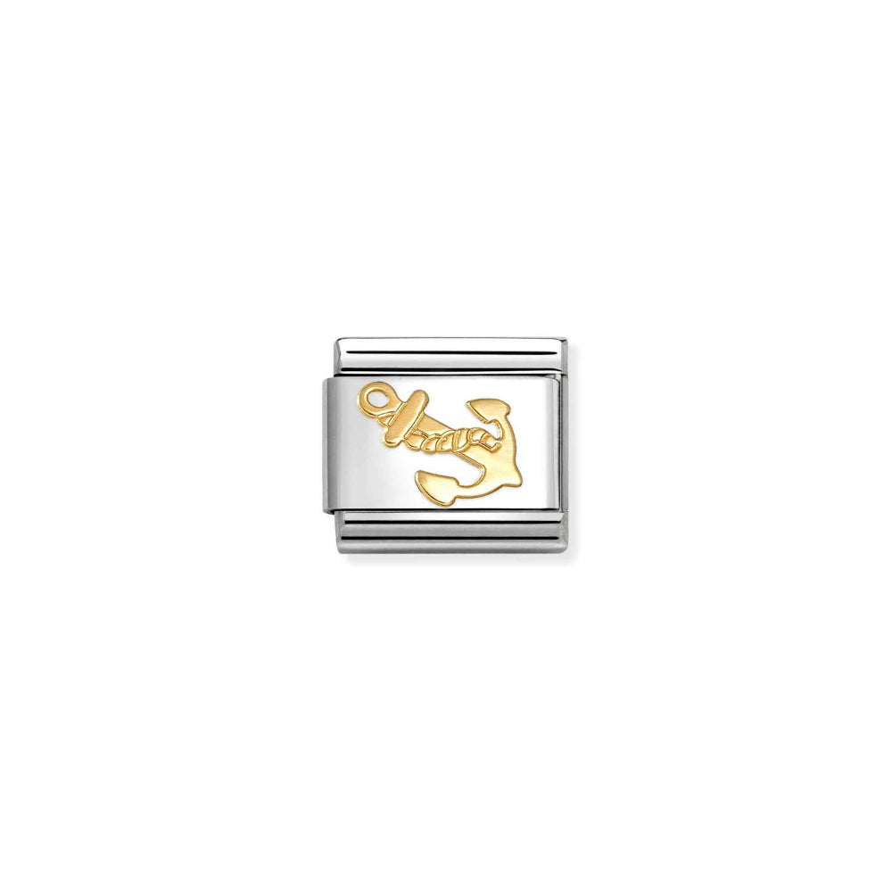 Nomination Gold Composable Classic Symbols Steel and New Anchor Charm Image