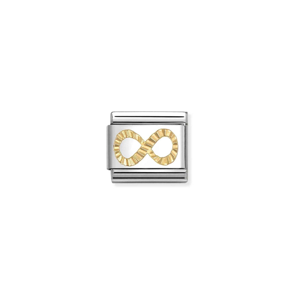 Nomination Gold Composable Classic Symbols Steel Diamond Infinity Charm Image