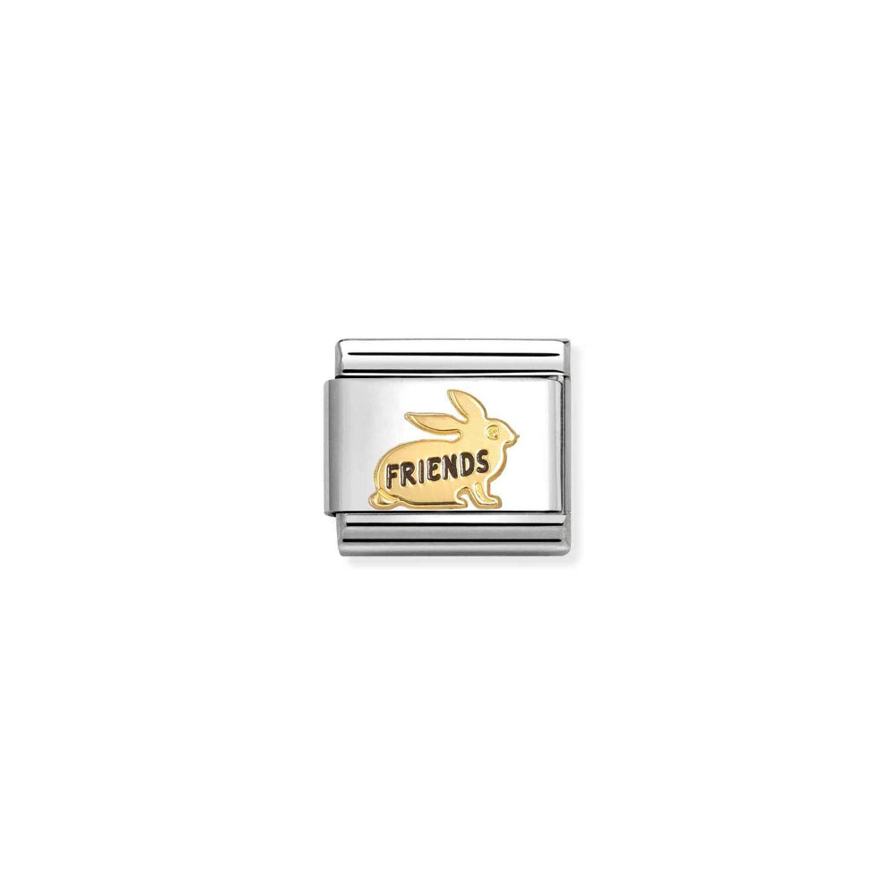 Nomination Gold Composable Classic Symbols Steel, Enamel and Friends Rabbit Charm Image