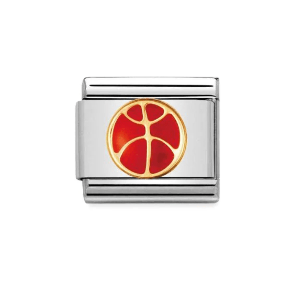 Nomination Gold Enamel Basket Ball Charm - MococoNomination030203/088033497037770Charms