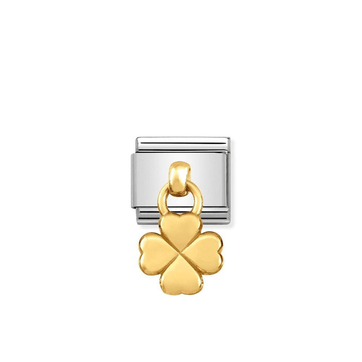 Nomination Gold Four Leaf Clover Dangle Charm - MococoNomination031800/028033497384478Charms