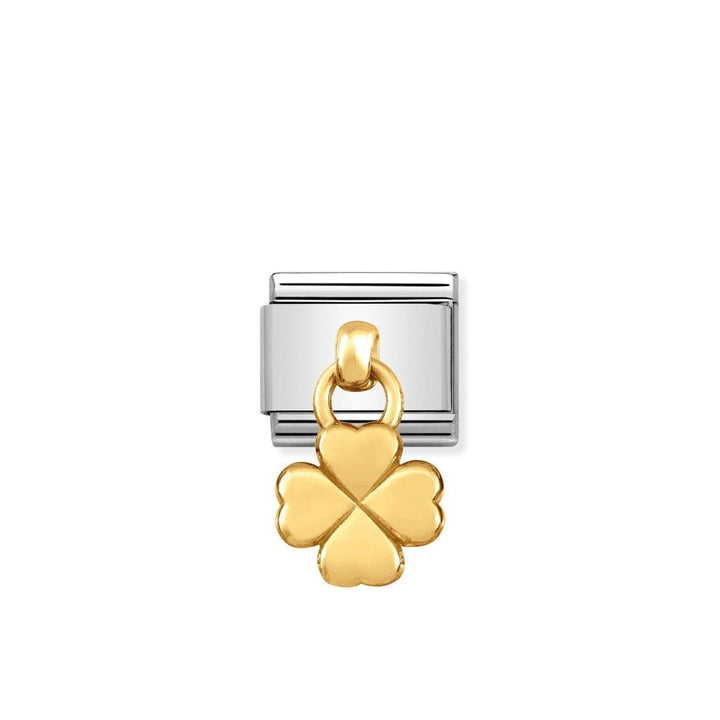 Nomination Gold Four Leaf Clover Dangle Charm - MococoNomination031800/028033497384478Charms