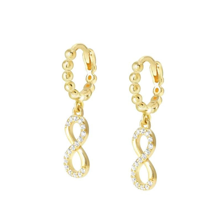 Nomination Gold Lovecloud Cubic Zirconia Infinity Hoop Earrings - MococoNomination240507/0058033497540607Earrings