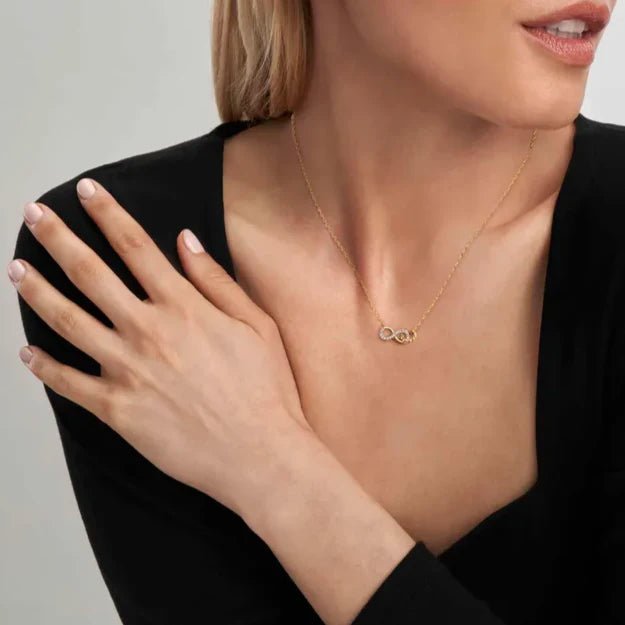 Nomination Gold Lovecloud Cubic Zirconia Infinity Necklace - MococoNomination240504/0058033497540522Necklaces