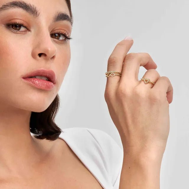 Nomination Gold Lovecloud Cubic Zirconia Infinity Ring - MococoNomination240500/005/0058033497540256Rings