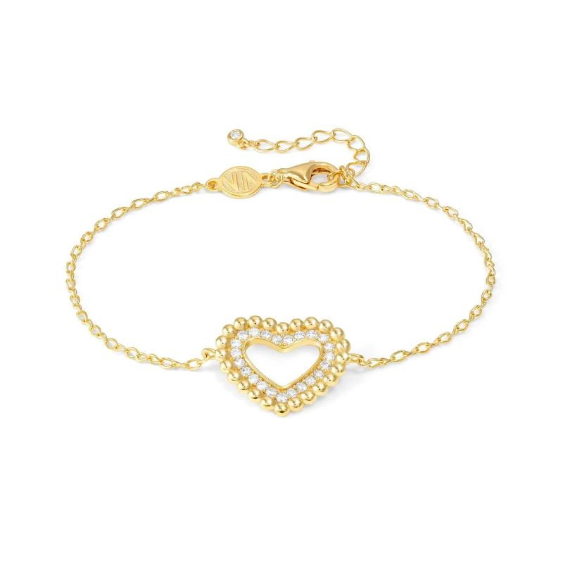 Nomination Gold Lovecloud Heart Cubic Zirconia Bracelet - MococoNomination240502/0088033497540485Bracelets