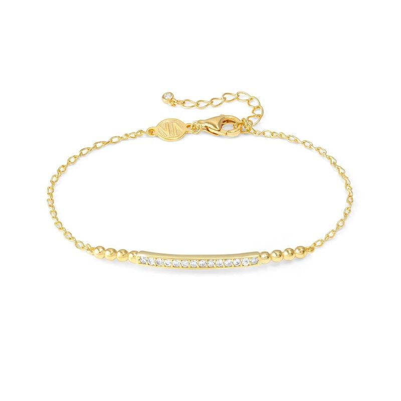 Nomination Gold Lovecloud Stone Set Bar Bracelet - MococoNomination240503/0128033497540515Bracelets