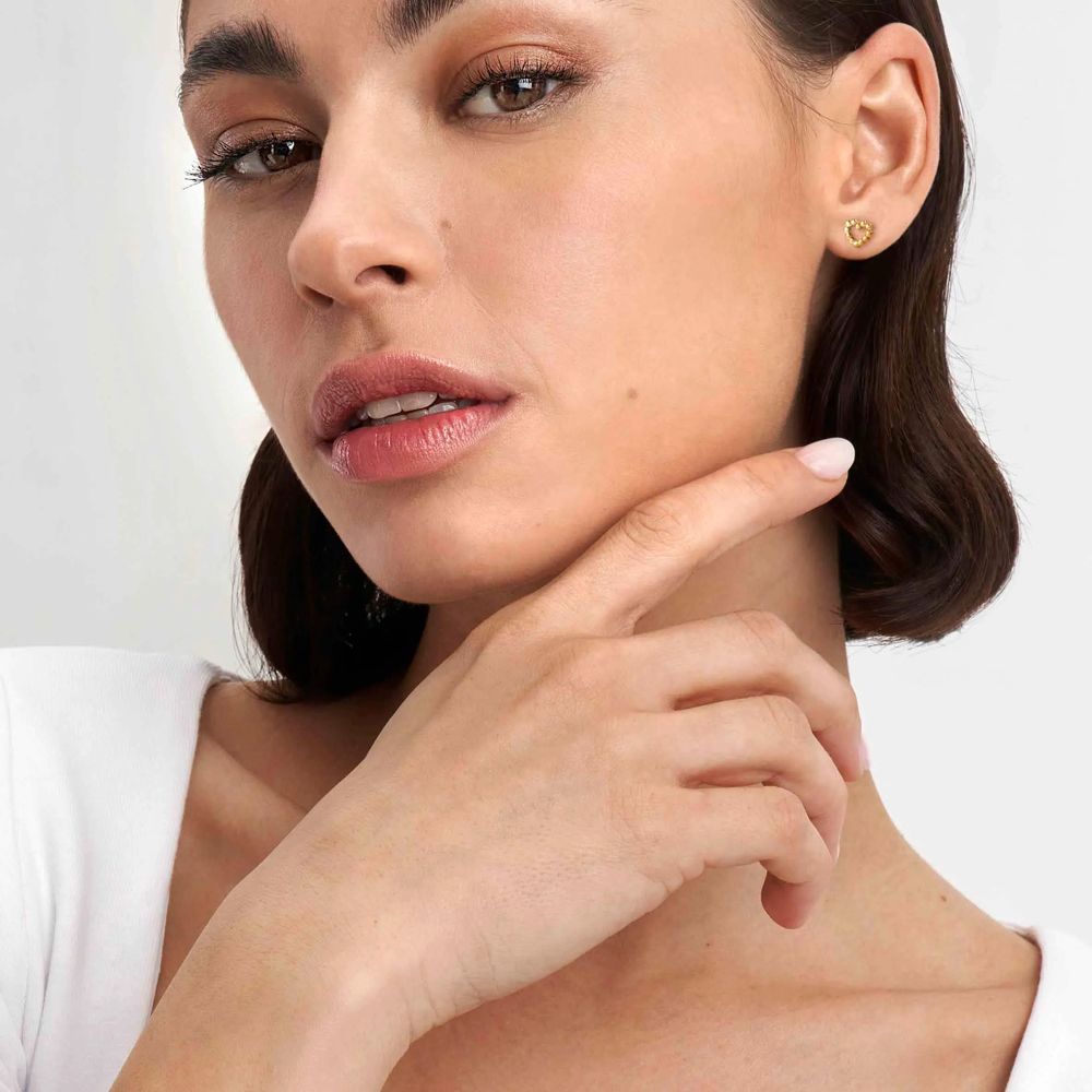 Nomination Gold Open Heart Stud Earrings - MococoNomination240506/0088033497540584Earrings